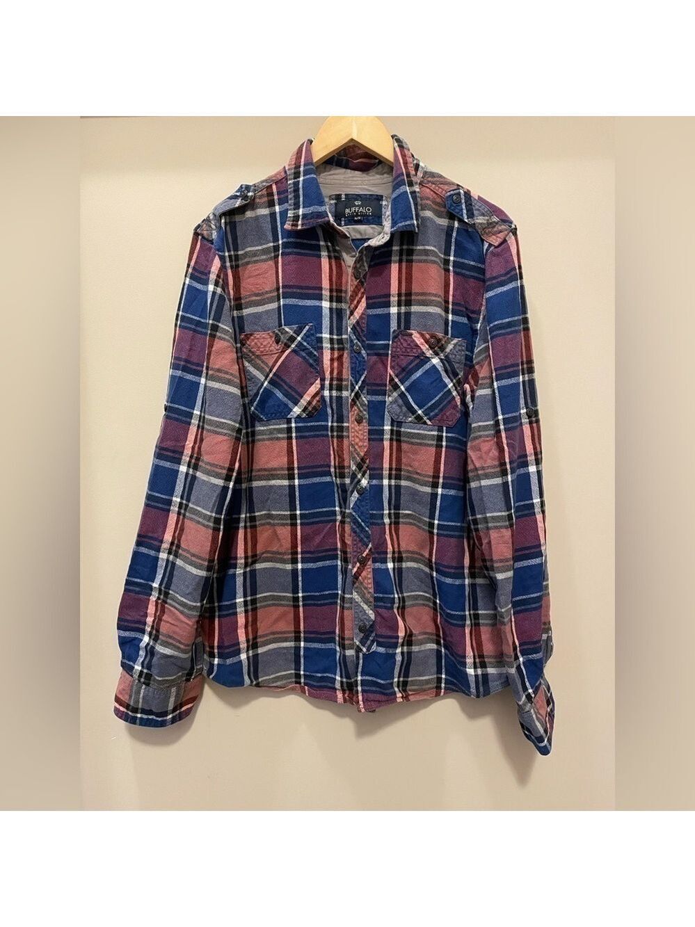 BUFFALO David Bitton Mens Plaid Casual Button Down XL